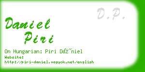 daniel piri business card